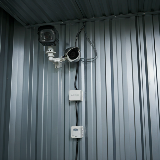 security camera and sensors